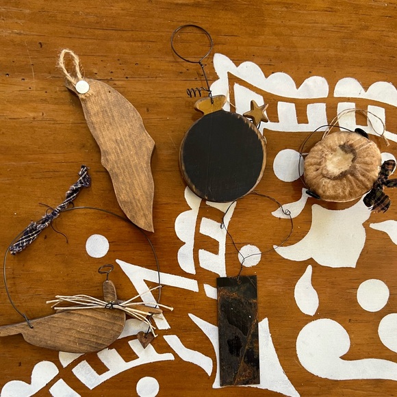 Ornament Lot (5) Vintage- Primitive- Rustic 🎄 - Picture 10 of 10